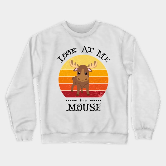 Funny Halloween Retro Vintage Mouse Crewneck Sweatshirt by Art master